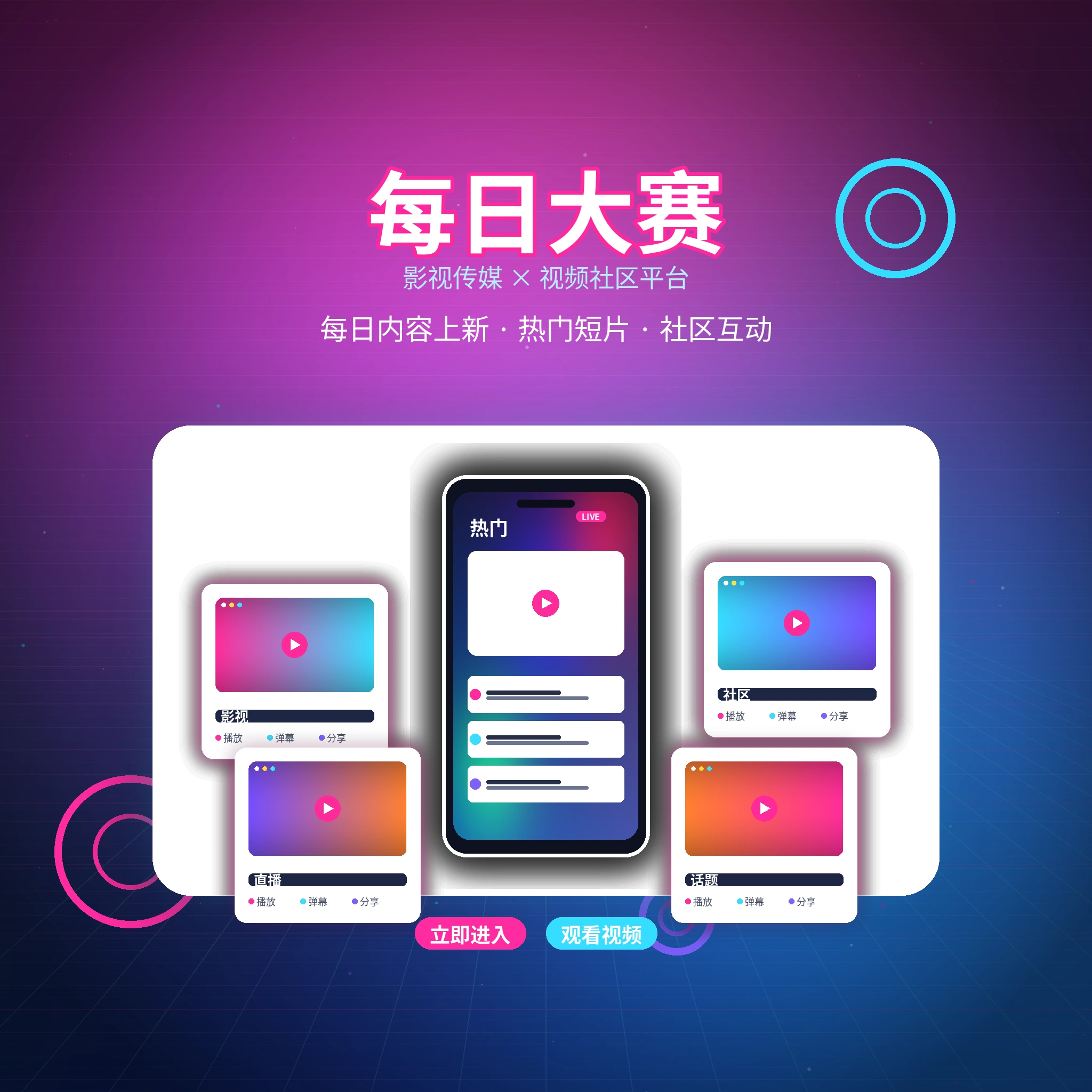 每日大赛影视传媒平台与创作者生态